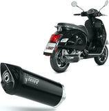 Tubo De Escape Con Catalizador Y Homologación Acústica Mover Acero Negro - Mivv Compatible Con Piaggio Vespa Gts 300 (2008-2020)