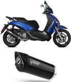 Sistema De Escape Completo Con Catalizador Y Homologación Acústica Mover Acero Negro - Mivv Compatible Con Piaggio Beverly 350 (2017-2020)