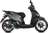 Sistema De Escape Completo Con Catalizador Y Homologación Acústica Mover Acero Negro - Mivv Compatible Con Piaggio Liberty 125 (2019-2024)