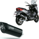 Tubo De Escape Sin Catalizador Y Con Homologación Acústica Mover Acero Negro - Mivv Compatible Con Yamaha X-Max 125 (2017-2020)