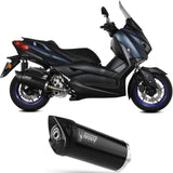 Tubo De Escape Sin Catalizador Y Con Homologación Acústica Mover Acero Negro - Mivv Compatible Con Yamaha X-Max 300 (2021-2024)