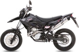 Sistema De Escape Completo Sin Catalizador Y Con Homologación Acústica Oval Acero Carbono - Mivv Compatible Con Yamaha Wr 125 R (2009-2016)
