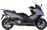 Tubo De Escape Con Catalizador Y Homologación Acústica Delta Race Acero Carbono - Mivv Compatible Con Kymco Ak 550 (2017-2020)