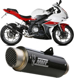 Tubo De Escape Con Homologación Acústica Gppro Carbono - Mivv Compatible Con Benelli Bn 302 R (2017-2020)