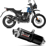 Tubo De Escape Con Catalizador Y Homologación Acústica Oval Acero Negro - Mivv Compatible Con Royal Enfield Himalayan (2021-2023)