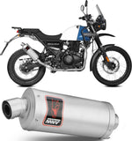 Non-Catalytic Exhaust Tip With Sound Certification Dakar Stainless Steel - Mivv Compatible With Royal Enfield Himalayan (2021-2023)