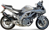 Tubo De Escape Con Catalizador Y Homologación Acústica Oval Carbono - Mivv Compatible Con Suzuki Sv 650 (2003)
