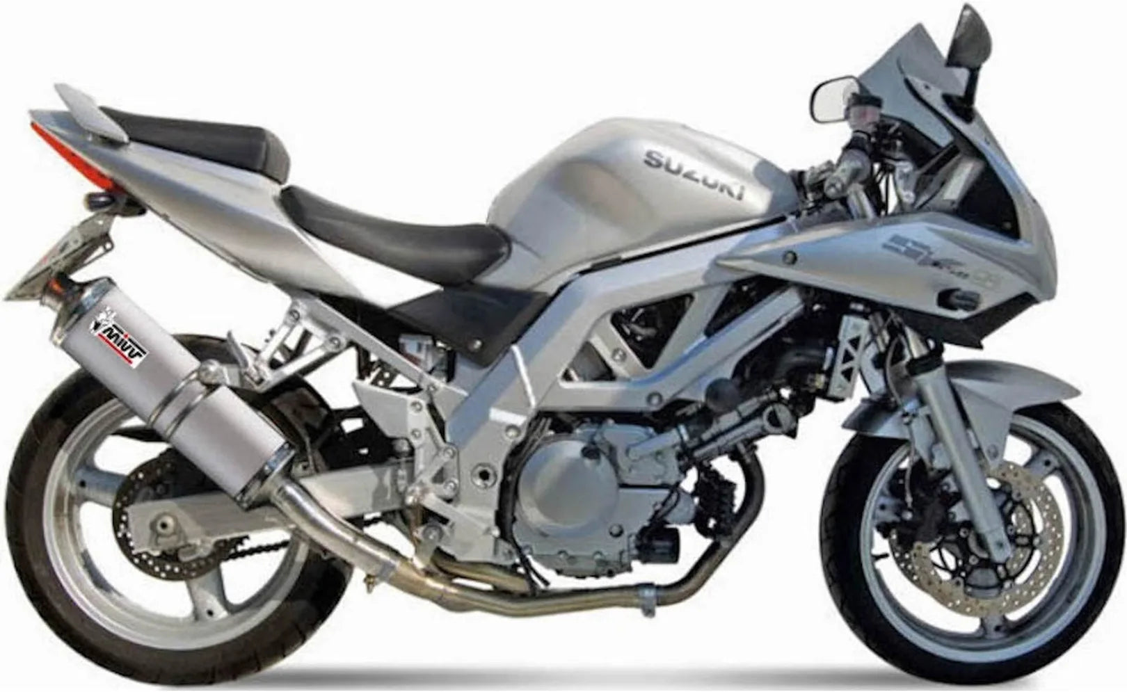 Tubo De Escape Con Catalizador Y Homologación Acústica Oval Acero - Mivv Compatible Con Suzuki Sv 650 (2003)