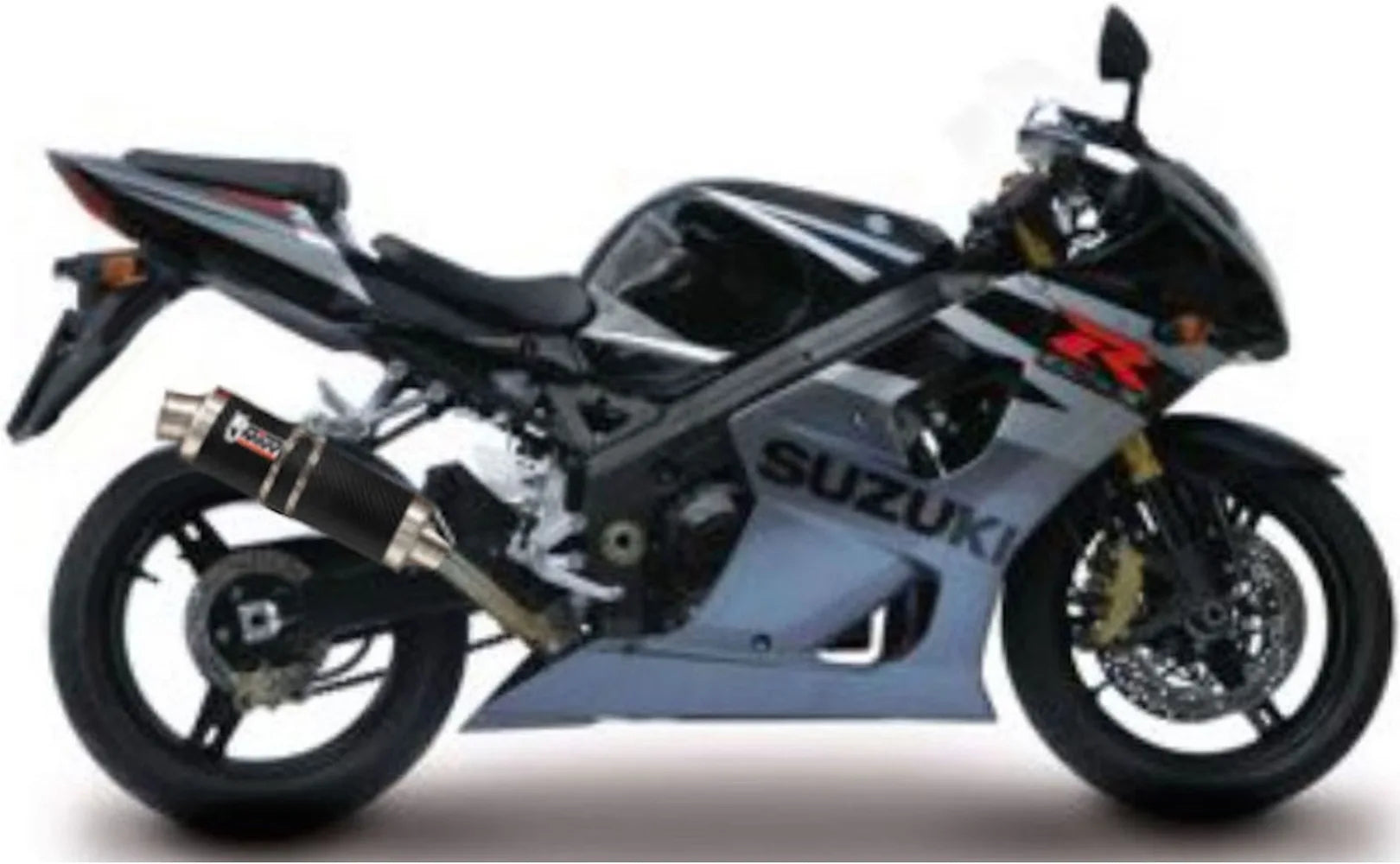 Tubo De Escape Con Homologación Acústica Gp Carbono - Mivv Compatible Con Suzuki Gsx-R 1000 (2003-2004)
