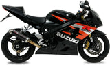 Tubo De Escape Con Homologación Acústica Gp Acero Negro - Mivv Compatible Con Suzuki Gsx-R 750 (2004-2005)
