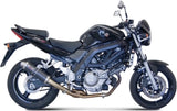 Tubo De Escape Con Catalizador Y Homologación Acústica Gp Carbono - Mivv Compatible Con Suzuki Sv 650 (2004-2015)