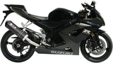 Tubo De Escape Con Homologación Acústica Oval Carbono Carbono - Mivv Compatible Con Suzuki Gsx-R 1000 (2005-2006)