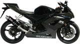 Tubo De Escape Con Homologación Acústica Gp Acero Negro - Mivv Compatible Con Suzuki Gsx-R 1000 (2005-2006)