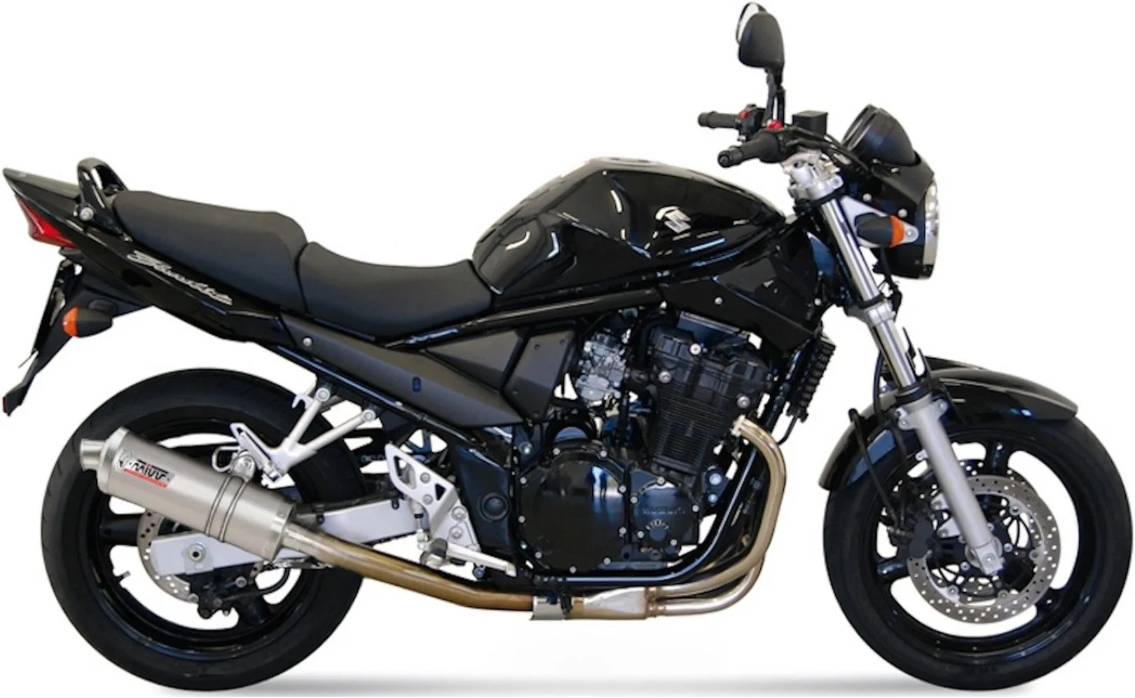 Tubo De Escape Con Homologación Acústica Oval Acero - Mivv Compatible Con Suzuki Gsf 650 Bandit (2005-2006)