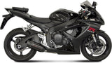 Non-Catalytic Exhaust Tip With Sound Certification Suono Steel Black Carbon - Mivv Compatible With Suzuki Gsx-R 600 (2006-2007)