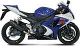 Escape Doble Sin Catalizador Con Homologación Acústica Suono Acero Negro Carbono - Mivv Compatible Con Suzuki Gsx-R 1000 (2007-2008)