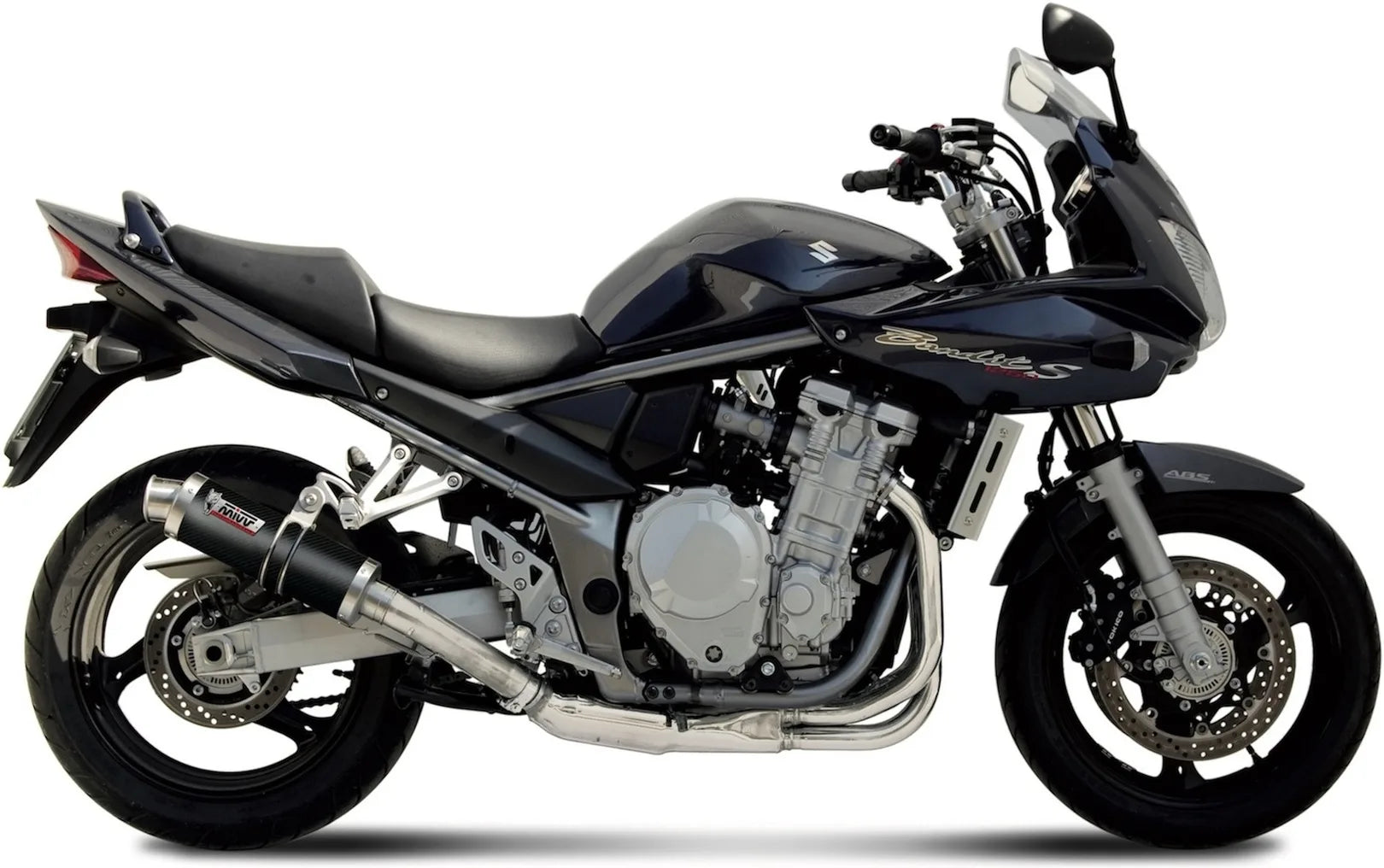Tubo De Escape Con Homologación Acústica Gp Carbono - Mivv Compatible Con Suzuki Gsx 1250 Fa (2009-2016)