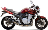 Tubo De Escape Con Homologación Acústica Suono Acero Negro Carbono - Mivv Compatible Con Suzuki Gsx 650 F (2008-2015)