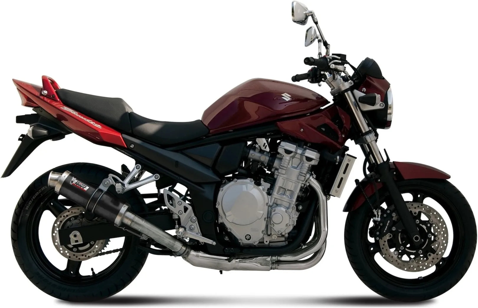 Tubo De Escape Con Homologación Acústica Gp Acero Negro - Mivv Compatible Con Suzuki Gsx 650 F (2008-2015)