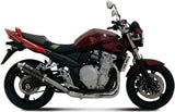Tubo De Escape Con Homologación Acústica Gp Acero Negro - Mivv Compatible Con Suzuki Gsf 650 Bandit (2007-2015)