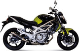 Tubo De Escape Con Homologación Acústica Gp Carbono - Mivv Compatible Con Suzuki Gladius (2009-2015)