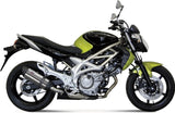 Tubo De Escape Con Homologación Acústica Suono Acero Carbono - Mivv Compatible Con Suzuki Gladius (2009-2015)