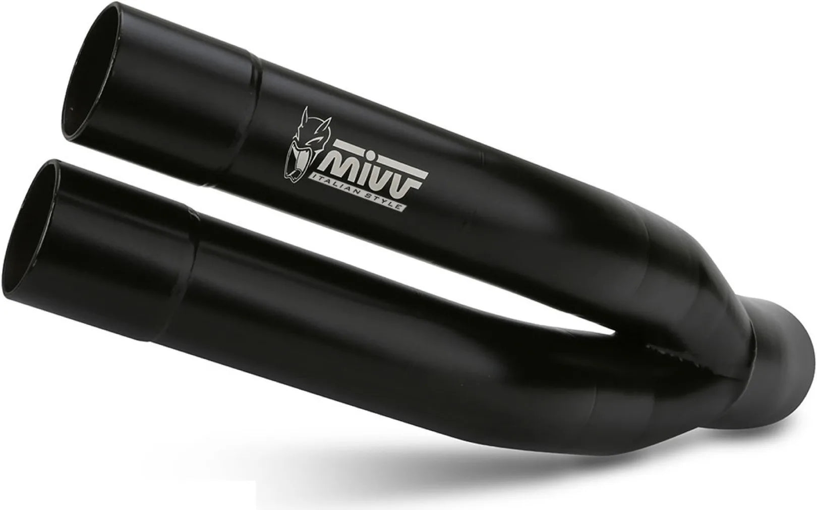 Tubo De Escape Con Homologación Acústica Double Gun Acero Negro - Mivv Compatible Con Suzuki Gladius (2009-2015)