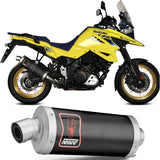 Tubo De Escape Con Homologación Acústica Dakar Acero Negro - Mivv Compatible Con Suzuki V-Strom 1050 (2020-2024)