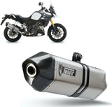 Tubo De Escape Con Homologación Acústica Speed Edge Acero Carbono - Mivv Compatible Con Suzuki Dl 1050 V-Strom - Xt (2020-2024)