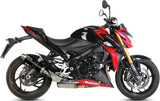 Tubo De Escape Con Homologación Acústica Gp Acero Negro - Mivv Compatible Con Suzuki Gsx-S 1000 (2015-2020)