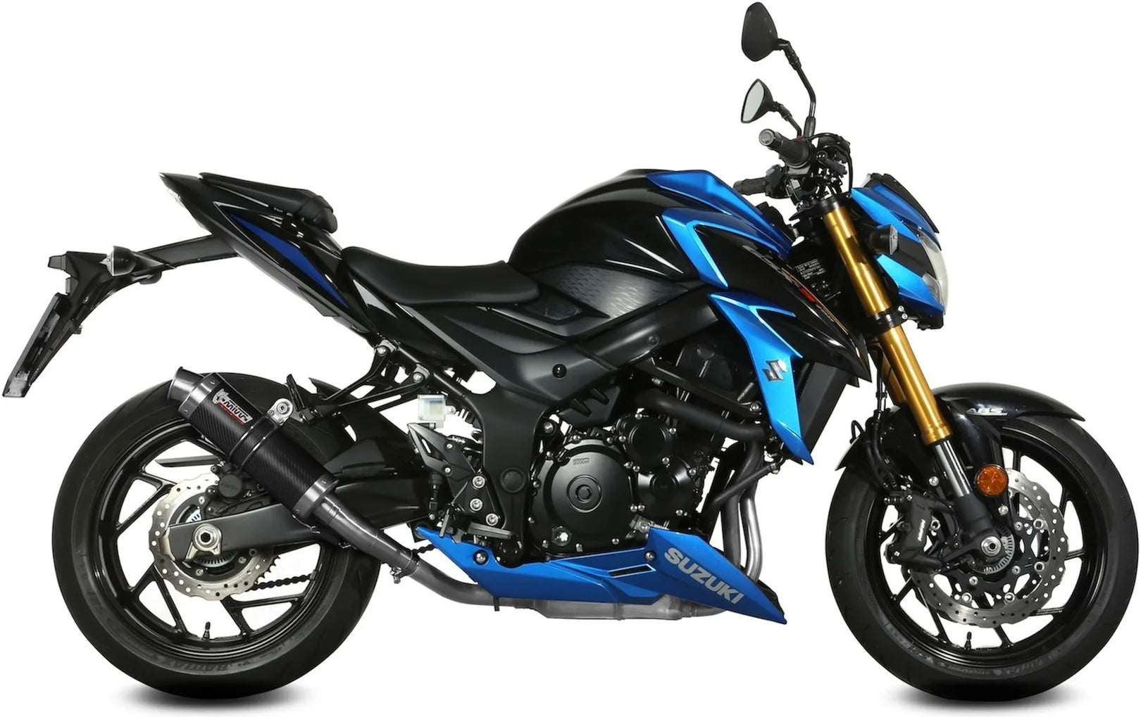 Tubo De Escape Con Homologación Acústica Gp Carbono - Mivv Compatible Con Suzuki Gsx-S 750 (2017-2020)