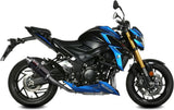 Tubo De Escape Con Homologación Acústica Gp Acero Negro - Mivv Compatible Con Suzuki Gsx-S 750 (2017-2020)