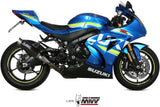 Tubo De Escape Con Homologación Acústica Gppro Acero Negro - Mivv Compatible Con Suzuki Gsx-R 1000 (2017-2020)