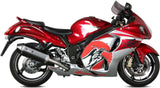 Escape Doble Con Homologación Acústica Speed Edge Acero Negro Carbono - Mivv Compatible Con Suzuki Gsx-R 1300 Hayabusa (2008-2017)