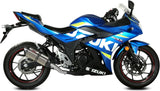 Tubo De Escape Con Homologación Acústica Suono Acero Carbono - Mivv Compatible Con Suzuki Gsx 250 R (2017-2020)