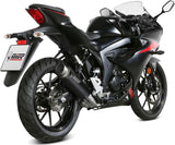 Sistema De Escape Completo Con Catalizador Y Homologación Acústica Gppro Acero Negro - Mivv Compatible Con Suzuki Gsx-S 125 (2017-2020)