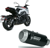 Exhaust Tip With Noise Certification Mk3 Steel Black - Mivv Compatible With Suzuki Gsx-S 1000 Katana (2019-2024)