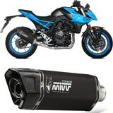 Sistema De Escape Completo Con Catalizador Y Homologación Acústica Sr-1 Acero Negro - Mivv Compatible Con Suzuki Gsx 8S (2022-2024)