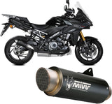 Tubo De Escape Con Homologación Acústica Gppro Acero Negro - Mivv Compatible Con Suzuki Gsx-S 1000 Gx (2024)