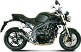 Tubo De Escape Con Catalizador Y Homologación Acústica Gp Carbono - Mivv Compatible Con Triumph Speed Triple (2007-2010)
