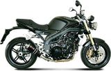 Non-Catalytic Exhaust Tip With Sound Certification Gp Steel Black - Mivv Compatible With Triumph Speed Triple (2007-2010)