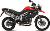 Tubo De Escape Con Homologación Acústica Suono Acero Carbono - Mivv Compatible Con Triumph Tiger 800 (2011-2016)