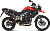Exhaust Tip With Noise Certification Suono Steel Black Carbon - Mivv Compatible With Triumph Tiger 800 (2011-2016)