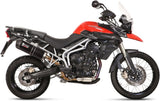 Exhaust Tip With Noise Certification Oval Carbon Carbon - Mivv Compatible With Triumph Tiger 800 (2011-2016)