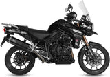 Tubo De Escape Con Catalizador Y Homologación Acústica Speed Edge Acero Negro Carbono - Mivv Compatible Con Triumph Tiger 1200 Explorer (2012-2015)