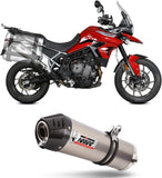 Tubo De Escape Con Homologación Acústica Oval Titano - Mivv Compatible Con Triumph Tiger 900 - Gt - Pro (2021-2024)