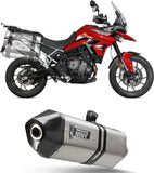 Tubo De Escape Con Homologación Acústica Speed Edge Acero Carbono - Mivv Compatible Con Triumph Tiger 900 - Gt - Pro (2021-2024)