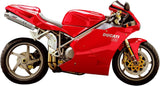 Dual Exhaust System With Sound Certification Oval Titanium - Mivv Compatible With Ducati 748 (1994-2003)