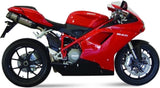 Dual Catalytic Exhaust Tips With Sound Certification Suono Stainless Steel Carbon - Mivv Compatible With Ducati 1098 (2007-2011)