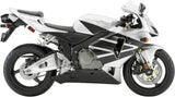 Tubo De Escape Con Homologación Acústica Oval Carbono Carbono - Mivv Compatible Con Honda Cbr 600 Rr (2003-2004)